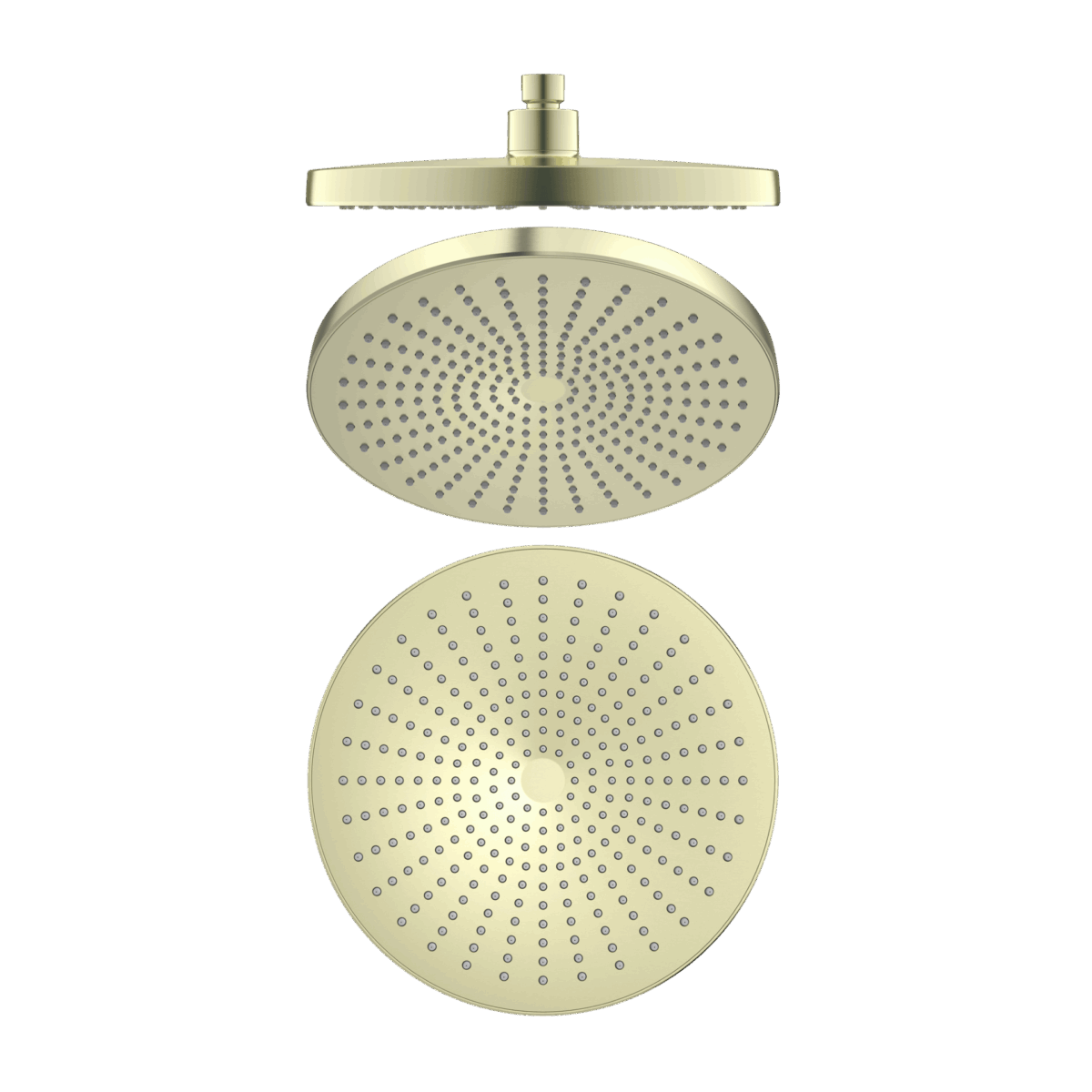 Nero Opal 250mm Shower Head Brushed Gold | NR508079BG
