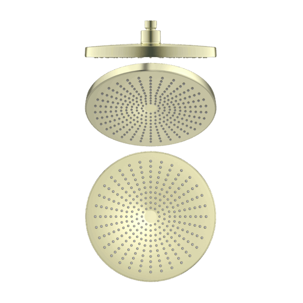 Nero Opal 250mm Shower Head Brushed Gold | NR508079BG