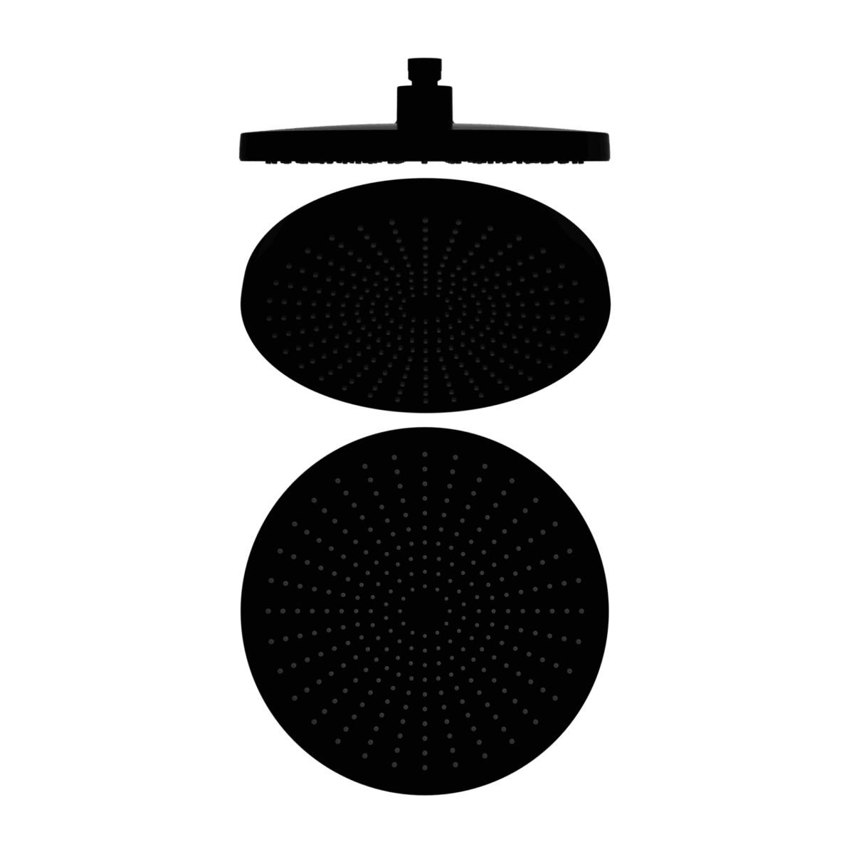 Nero Opal 250mm Shower Head Matte Black | NR508079MB