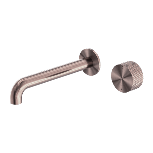 Nero Opal Progressive Wall Basin/Bath Set 120mm Brushed Bronze | NR252007a120BZ