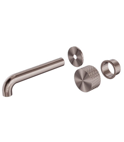 Nero Opal Progressive Wall Basin/Bath Set 185mm Trim Kits Only Brushed Bronze | NR252007at185BZ