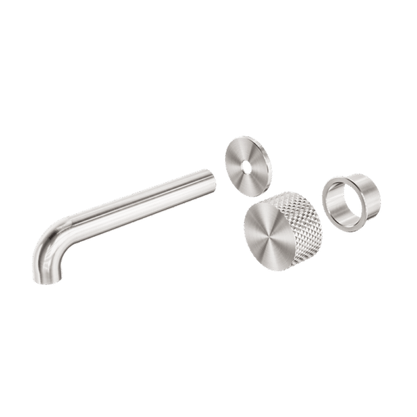 Nero Opal Progressive Wall Basin/Bath Set 185mm Trim Kits Only Brushed Nickel | NR252007at185BN