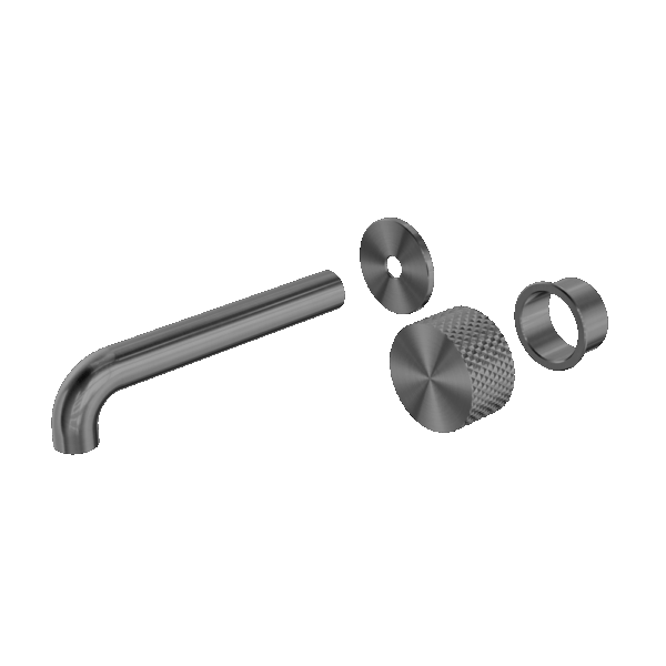 Nero Opal Progressive Wall Basin/Bath Set 185mm Trim Kits Only Graphite | NR252007at185GR