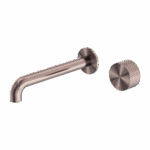 Nero Opal Progressive Wall Basin/Bath Set 230mm Brushed Bronze | NR252007a230BZ