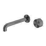 Nero Opal Progressive Wall Basin/Bath Set 230mm Graphite | NR252007a230GR