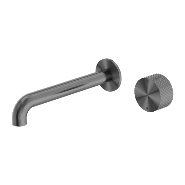 Nero Opal Progressive Wall Basin/Bath Set 260mm Graphite | NR252007a260GR