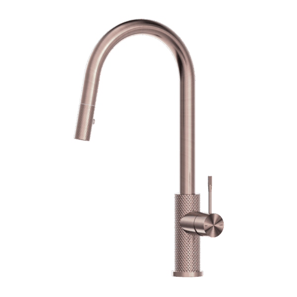 Nero Opal Pull Out Sink Mixer With Vegie Spray Function Brushed Bronze | NR251908BZ