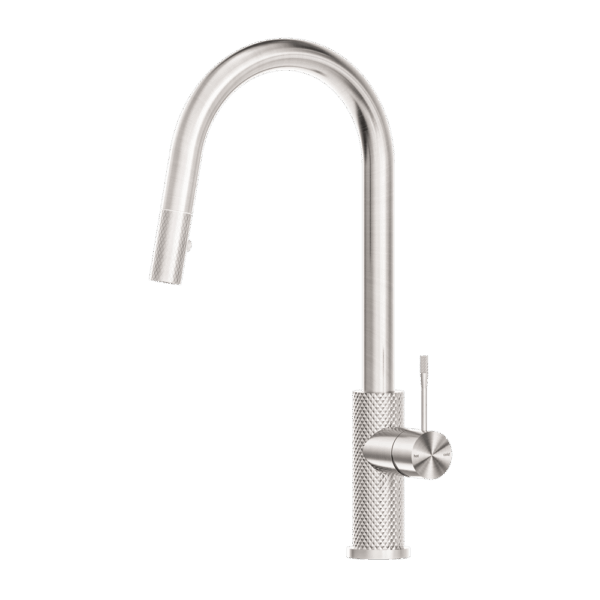 Nero Opal Pull Out Sink Mixer With Vegie Spray Function Brushed Nickel | NR251908BN