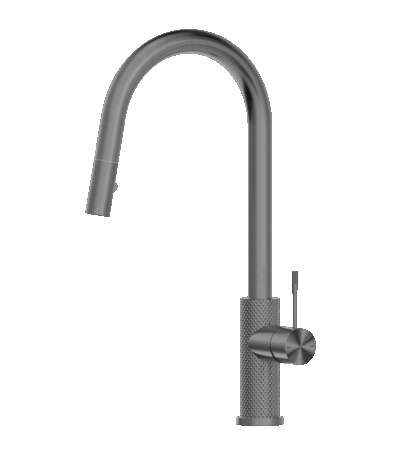 Nero Opal Pull Out Sink Mixer With Vegie Spray Function Graphite | NR251908GR