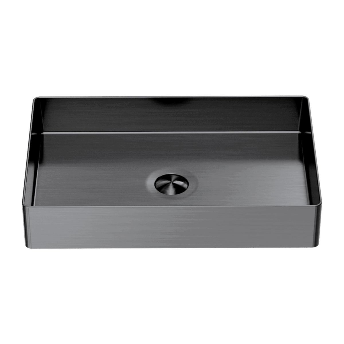 Nero Opal Rectangle Stainless Steel Basin Graphite | NRB3555GR