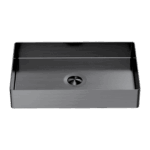 Nero Opal Rectangle Stainless Steel Basin Graphite | NRB3555GR