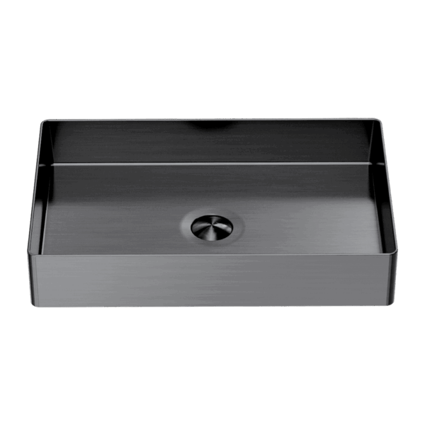 Nero Opal Rectangle Stainless Steel Basin Graphite | NRB3555GR