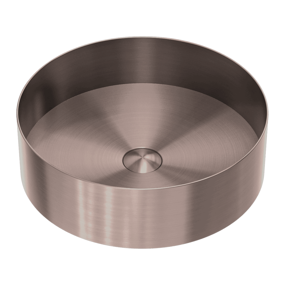 Nero Opal Round 400mm Stainless Steel Basin Brushed Bronze | NRB401rBZ