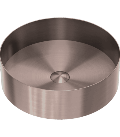 Nero Opal Round 400mm Stainless Steel Basin Brushed Bronze | NRB401rBZ