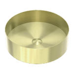 Nero Opal Round 400mm Stainless Steel Basin Brushed Gold | NRB401rBG