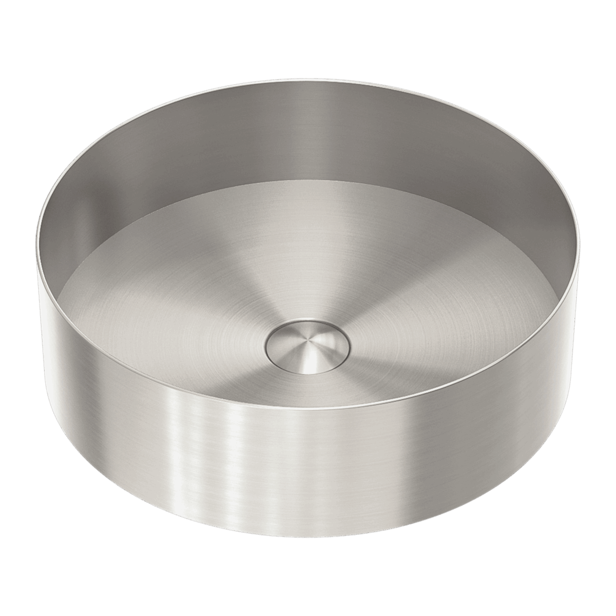 Nero Opal Round 400mm Stainless Steel Basin Brushed Nickel | NRB401rBN