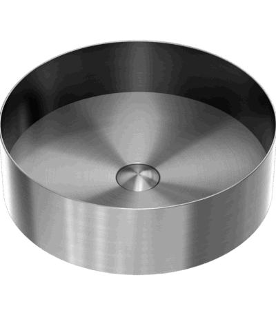 Nero Opal Round 400mm Stainless Steel Basin Graphite | NRB401rGR