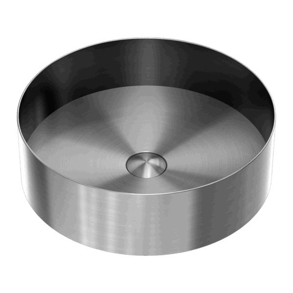 Nero Opal Round 400mm Stainless Steel Basin Graphite | NRB401rGR