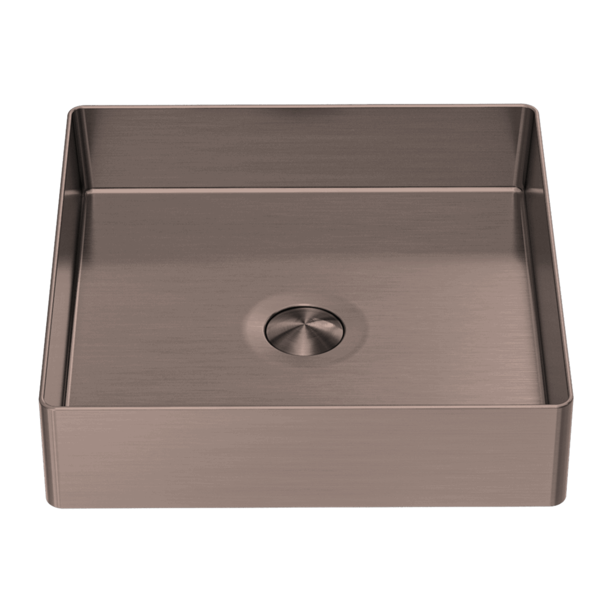 Nero Opal Square 400mm Stainless Steel Basin Brushed Bronze | NRB401sBZ