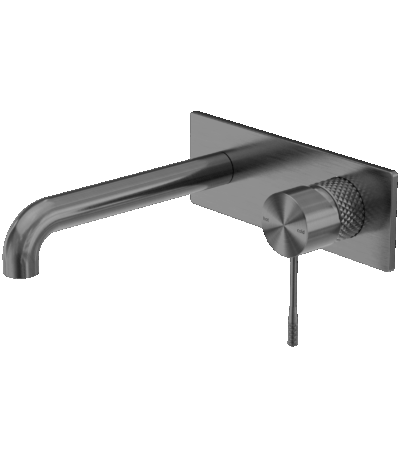 Nero Opal Wall Basin/Bath Mixer 120mm Graphite | NR251907A120GR