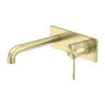 Nero Opal Wall Basin/Bath Mixer 260mm Brushed Gold | NR251907A260BG