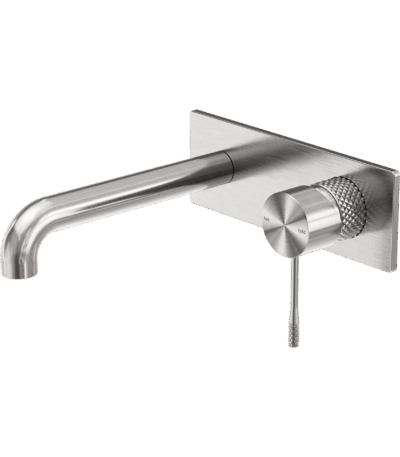 Nero Opal Wall Basin/Bath Mixer 260mm Brushed Nickel | NR251907A260BN