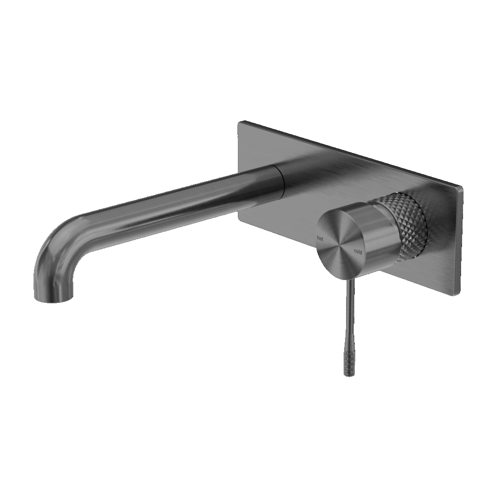 Nero Opal Wall Basin/Bath Mixer 260mm Graphite | NR251907A260GR