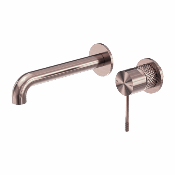 Nero Opal Wall Basin/Bath Mixer Separate Back Plate 120mm Brushed Bronze | NR251907B120BZ