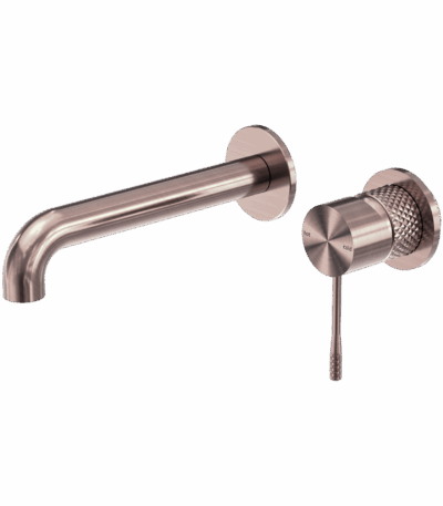 Nero Opal Wall Basin/Bath Mixer Separate Back Plate 185mm Brushed Bronze | NR251907bBZ