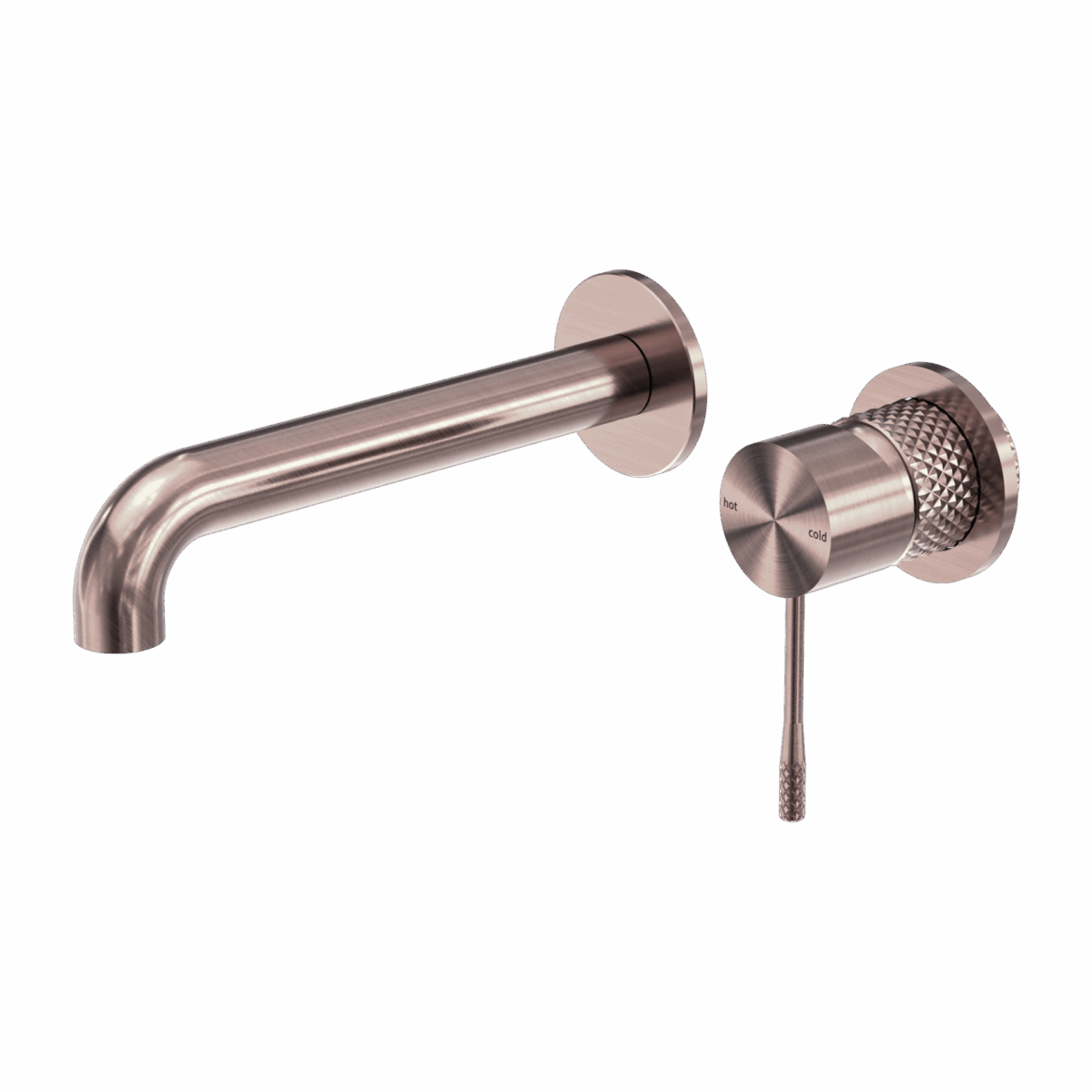 Nero Opal Wall Basin/Bath Mixer Separate Back Plate 230mm Brushed Bronze | NR251907B230BZ
