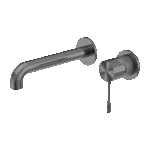 Nero Opal Wall Basin/Bath Mixer Separate Back Plate 230mm Graphite | NR251907B230GR