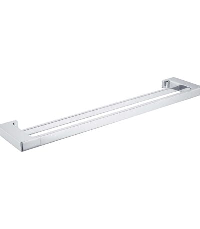 Nero Pearl Double Towel Rail 800mm Chrome | NR8030dCH