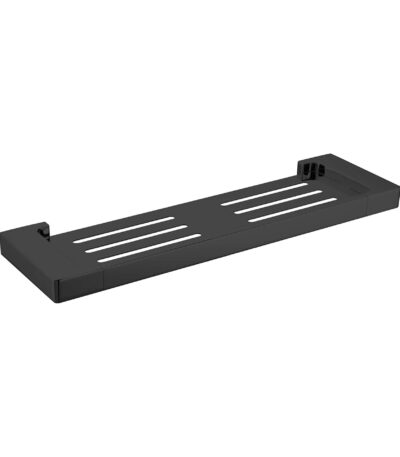 Nero Pearl Metal Shower Shelf Matte Black | NR8087aMB