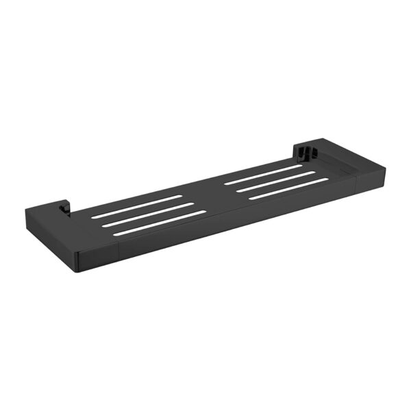 Nero Pearl Metal Shower Shelf Matte Black | NR8087aMB