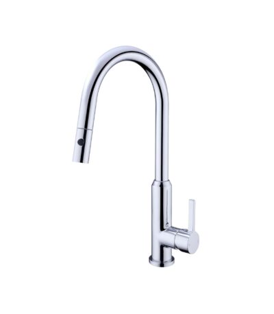 Nero Pearl Pull Out Sink Mixer With Vegie Spray Function Chrome | NR231708CH