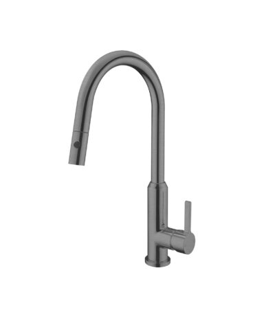 Nero Pearl Pull Out Sink Mixer With Vegie Spray Function Gun Metal | NR231708GM