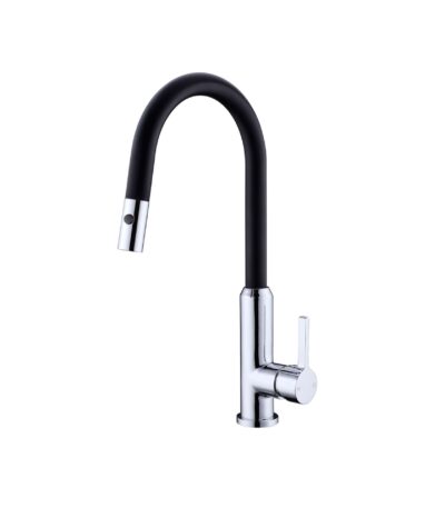 Nero Pearl Pull Out Sink Mixer With Vegie Spray Function Matte Black | NR231708MB