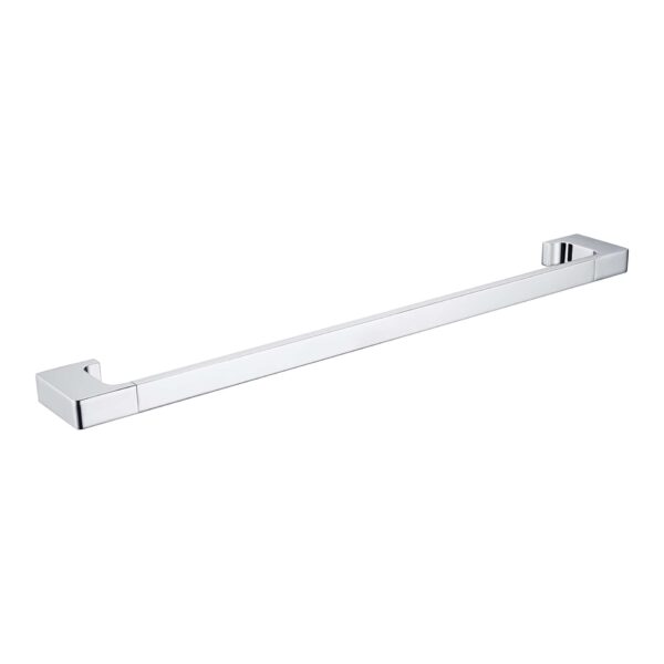 Nero Pearl Single Towel Rail 800mm Chrome | NR8030CH