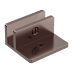Nero Shower F Bracket 10mm Glass Brushed Bronze | NRSH202BZ