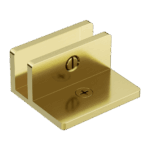 Nero Shower F Bracket 10mm Glass Brushed Gold | NRSH202BG