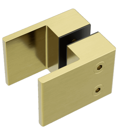 Nero Square Shower Knob Handle Brushed Gold | NRSH302BG