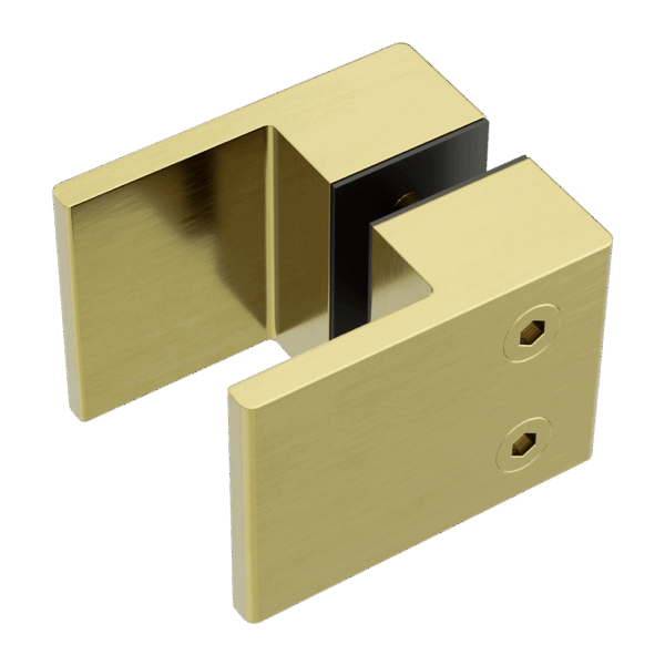 Nero Square Shower Knob Handle Brushed Gold | NRSH302BG