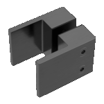 Nero Square Shower Knob Handle Gun Metal | NRSH302GM
