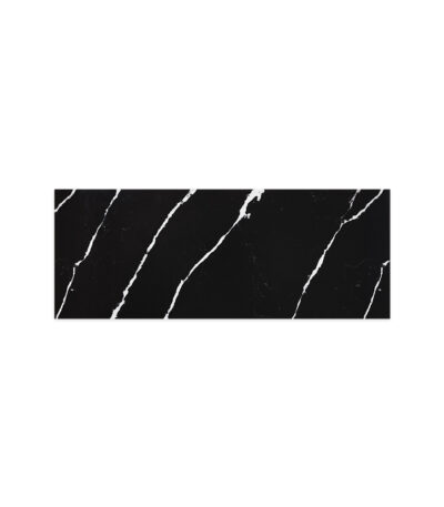 Nero Vena Silica Free Stone Top, Rectangular Full Depth, 1200mm