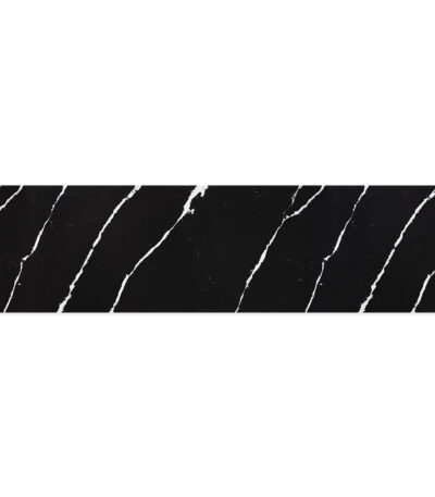 Nero Vena Silica Free Stone Top, Rectangular Full Depth, 1800mm