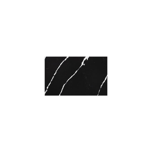 Nero Vena Silica Free Stone Top, Rectangular Full Depth, 750mm