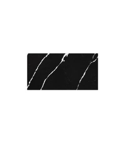 Nero Vena Silica Free Stone Top, Rectangular Full Depth, 900mm