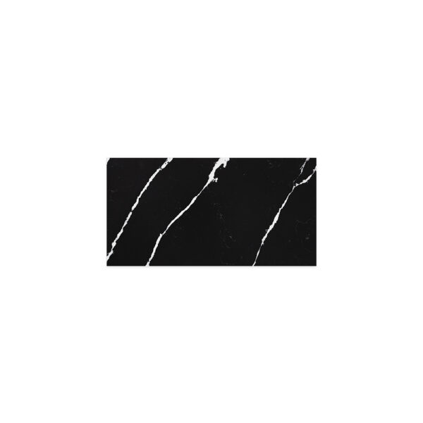 Nero Vena Silica Free Stone Top, Rectangular Full Depth, 900mm