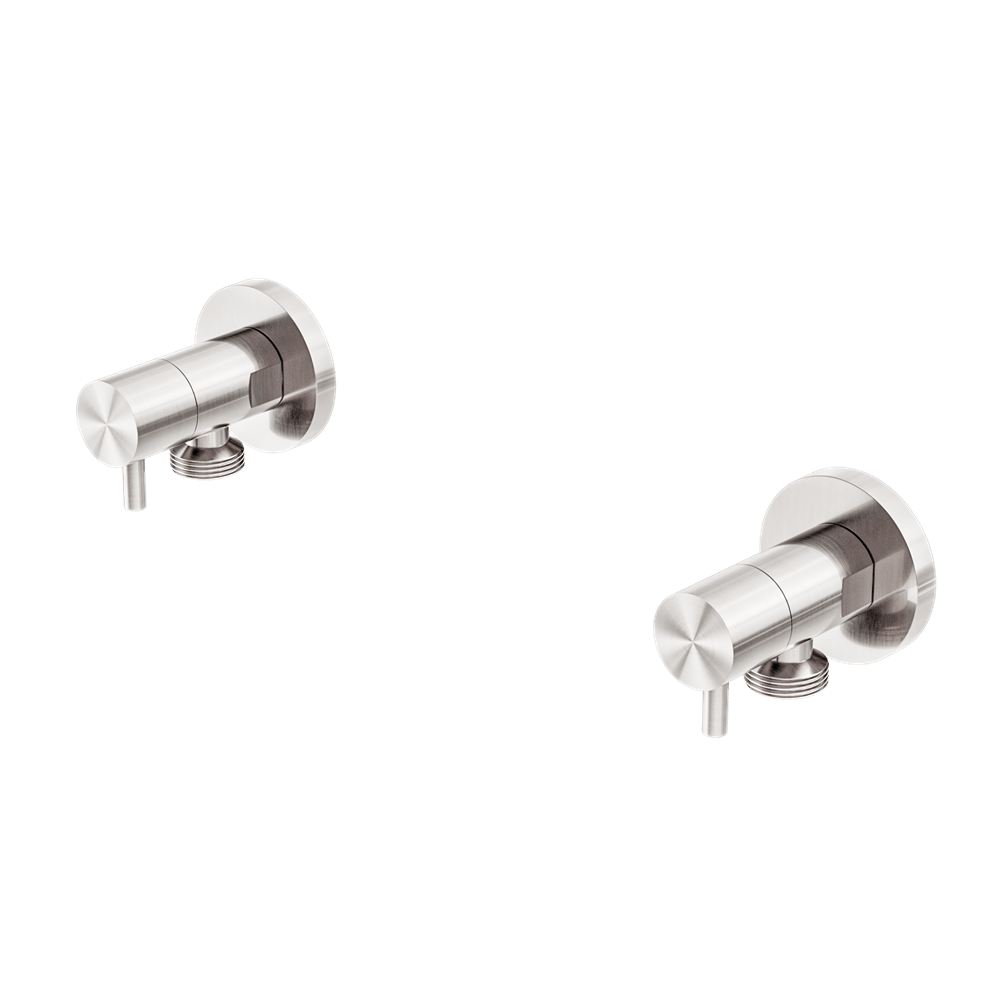 Nero Washing Machine Tap Set Brushed Nickel | NR262109dBN
