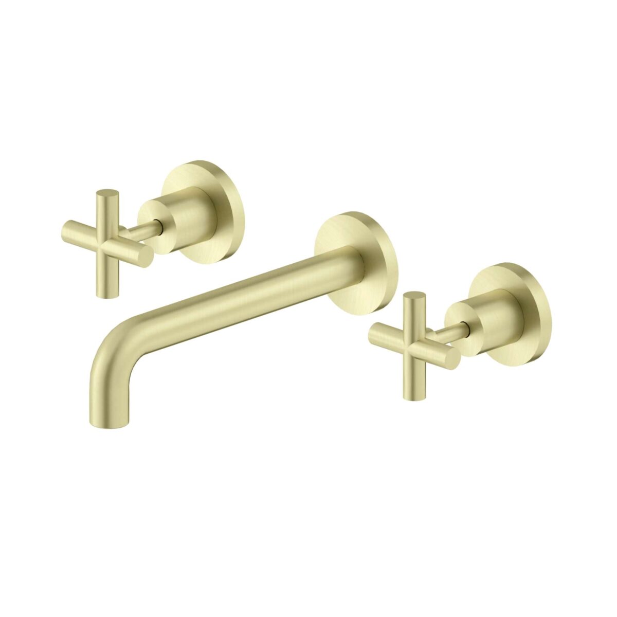 Nero X Plus Wall Basin Set 180mm Brushed Gold | NR201607bBG